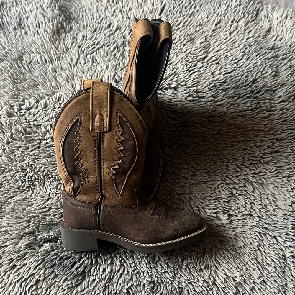 Kids Brown Leather Boots